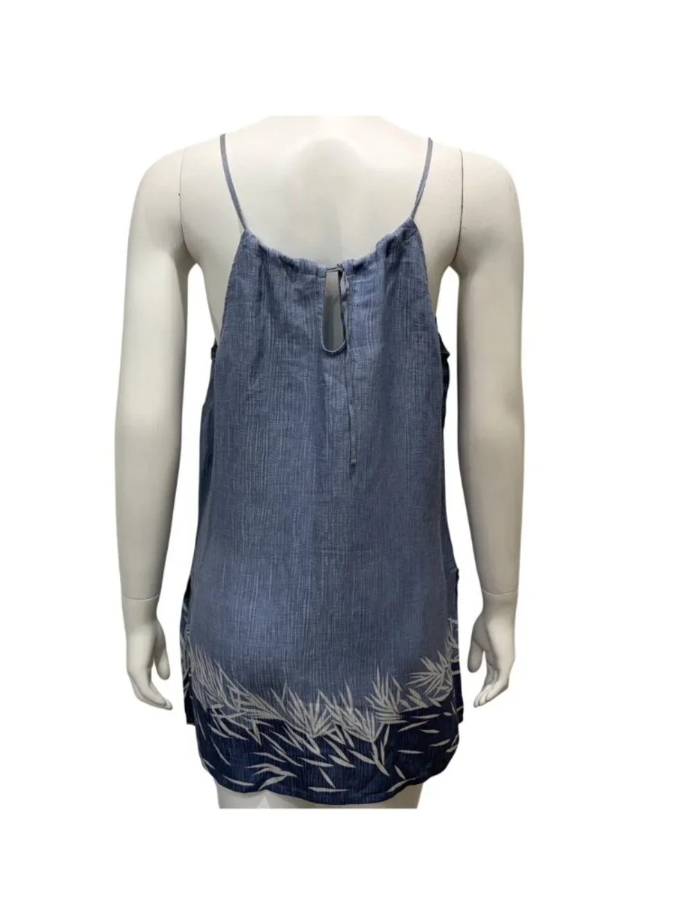 Tommy Bahama Silk Blend Tank Top Womens M Spaghetti Straps Coastal Beachy